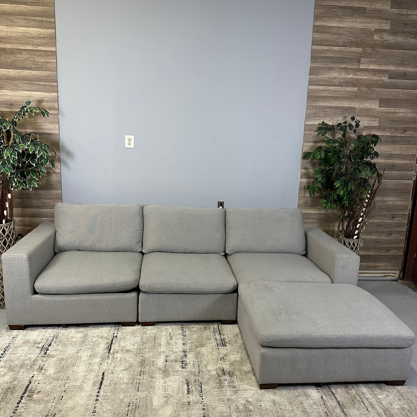 Grey 4-Piece Cloud Couch "Lowell" From Thomasville