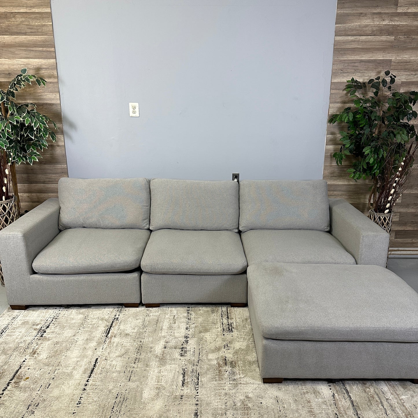 Grey 4-Piece Cloud Couch "Lowell" From Thomasville