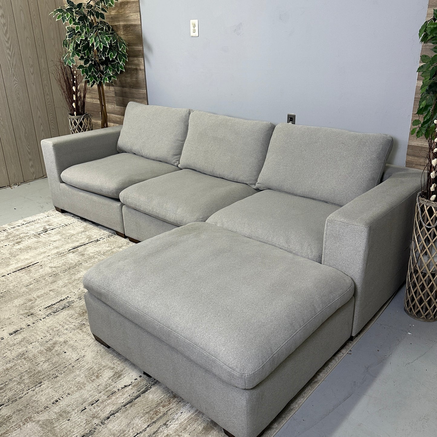 Grey 4-Piece Cloud Couch "Lowell" From Thomasville