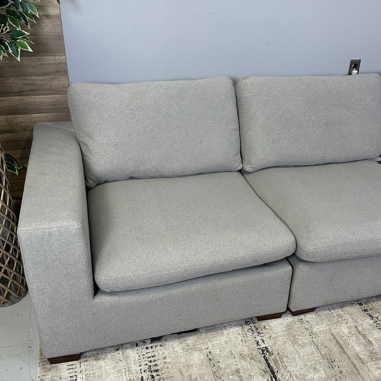 Grey 4-Piece Cloud Couch "Lowell" From Thomasville