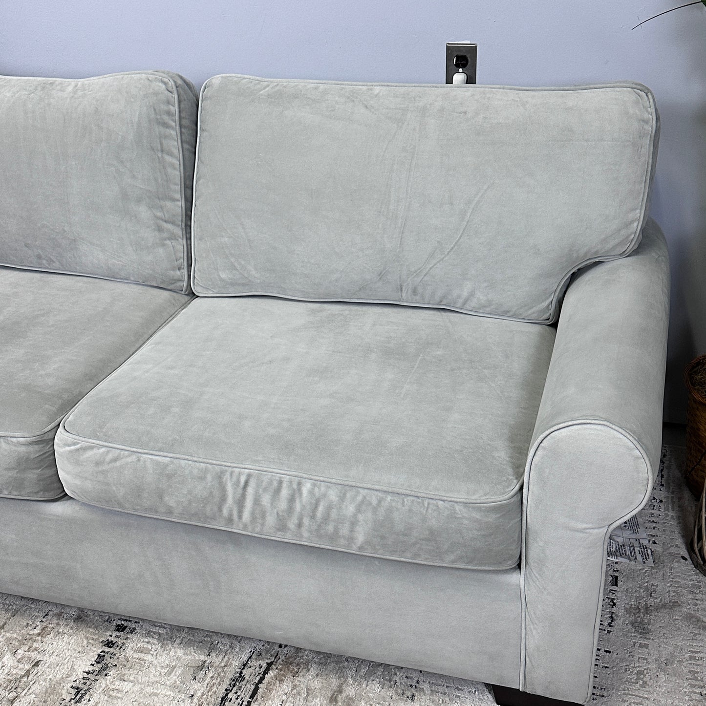 Grey Velvet Sofa