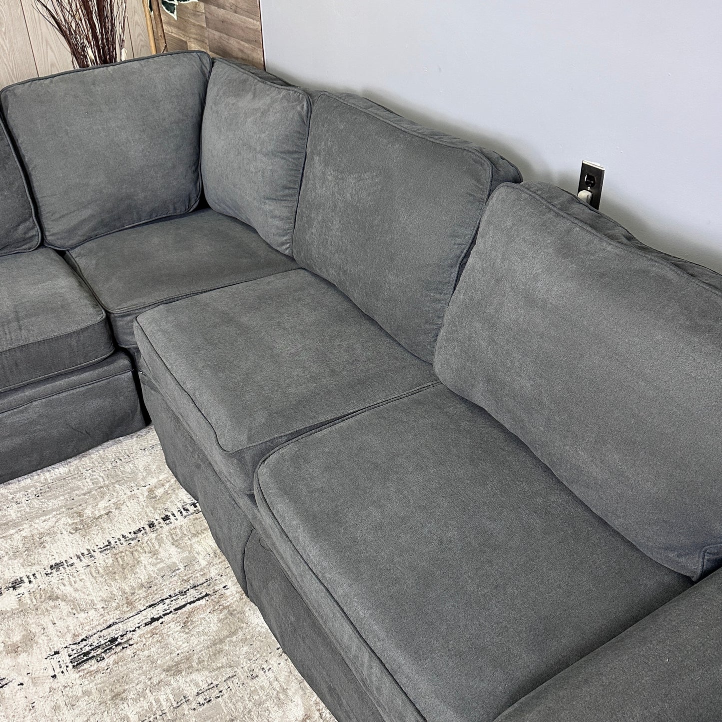 Grey L Shaped Sectional