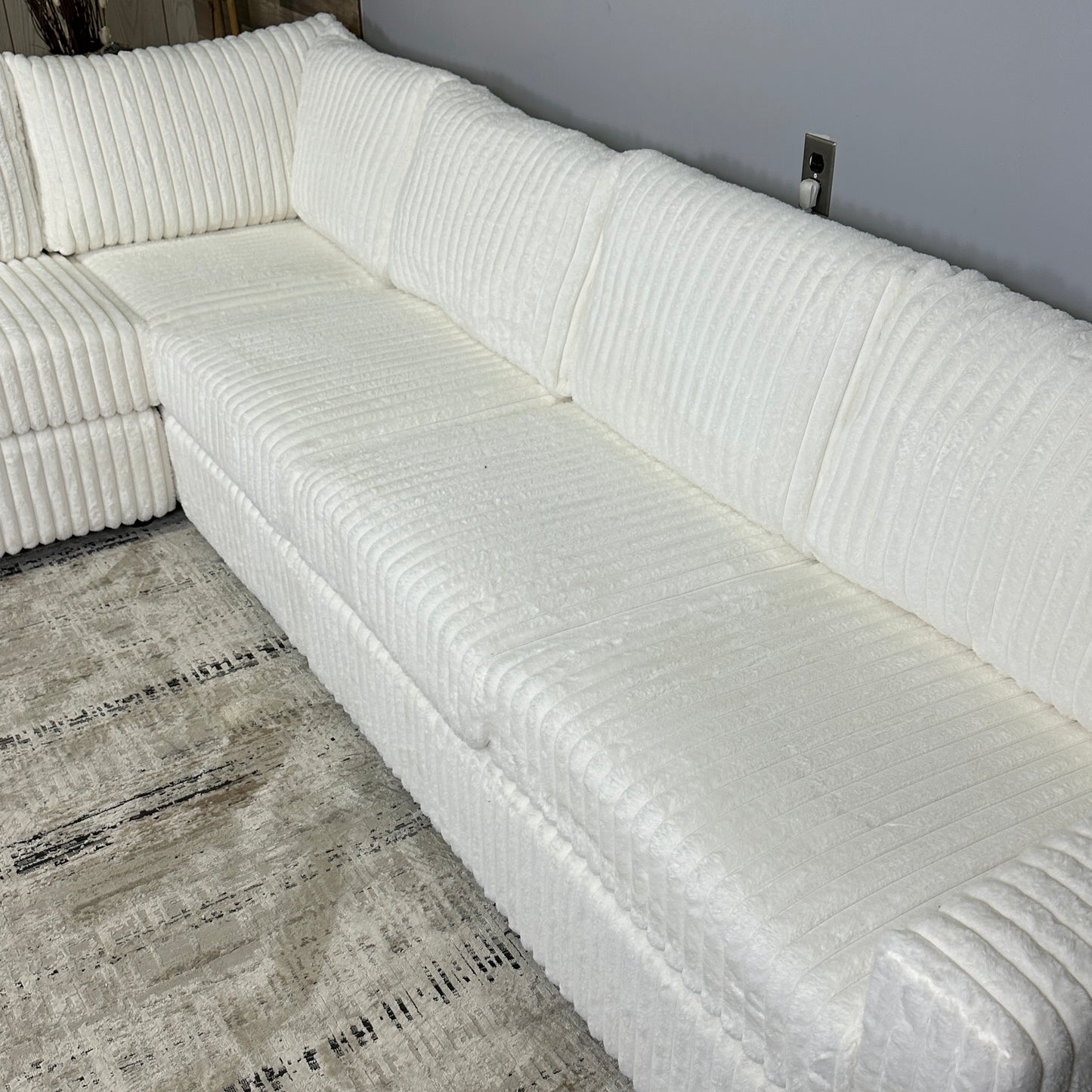 Milk 119”x93” Corduroy Sectional (no ottoman)