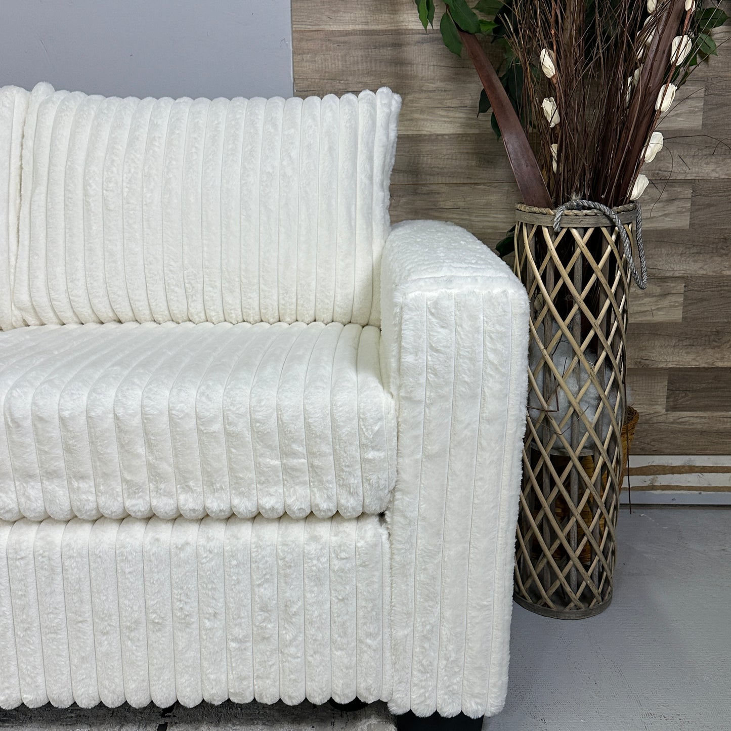 Milk 119”x93” Corduroy Sectional (no ottoman)