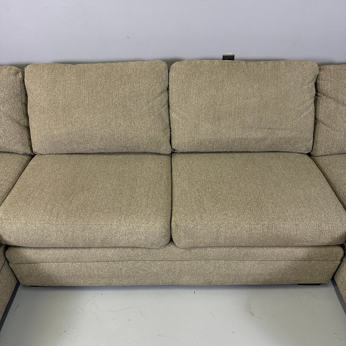 Oatmeal Double Chaise Sectional