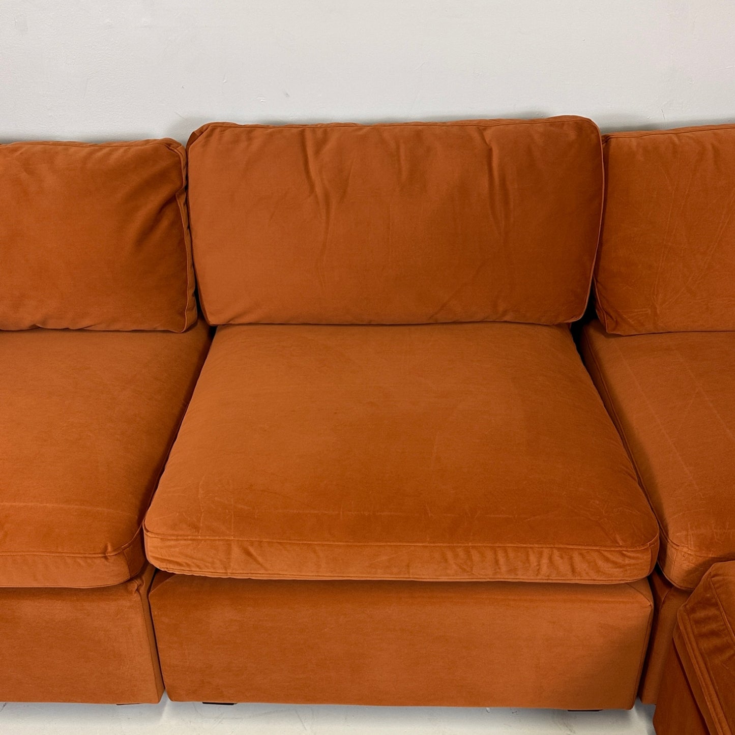Albany Park "Rust" With Storage Ottoman