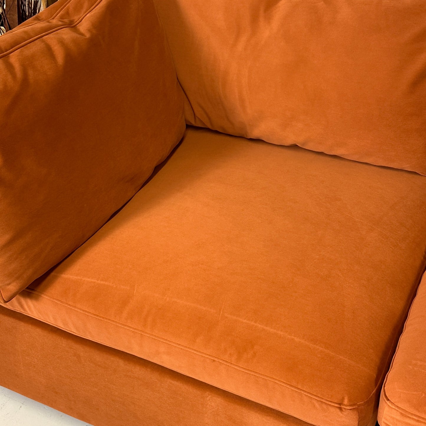 Albany Park "Rust" With Storage Ottoman