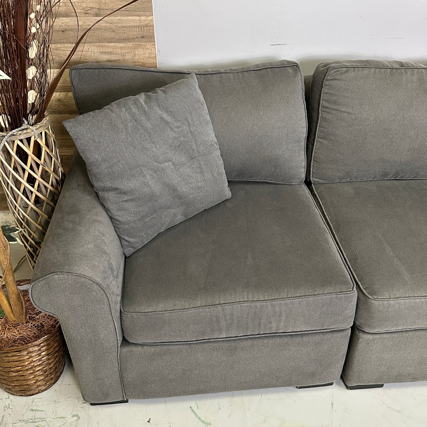 Macy’s 3-Piece Grey Sectional