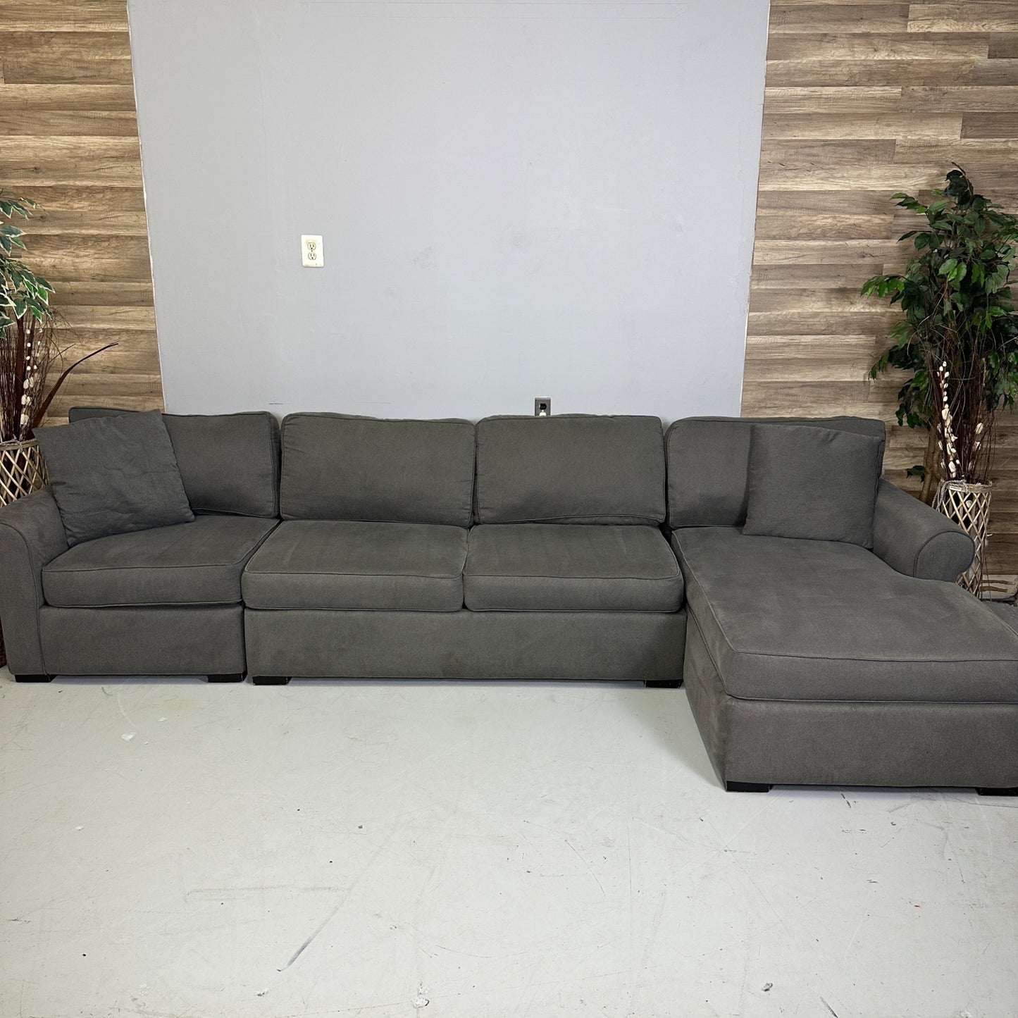 Macy’s 3-Piece Grey Sectional