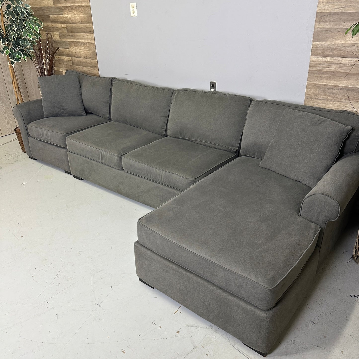 Macy’s 3-Piece Grey Sectional