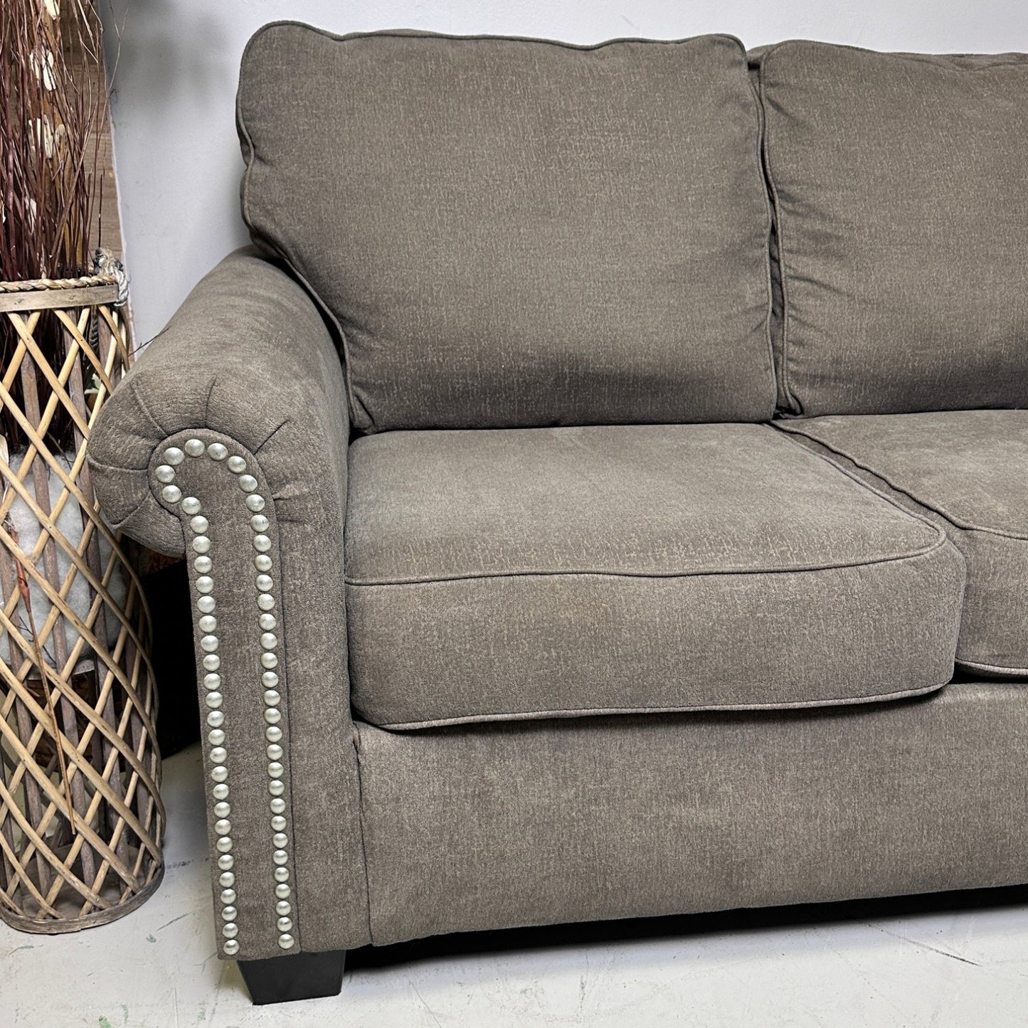 Grey 3 Seater Sofa & Loveseat