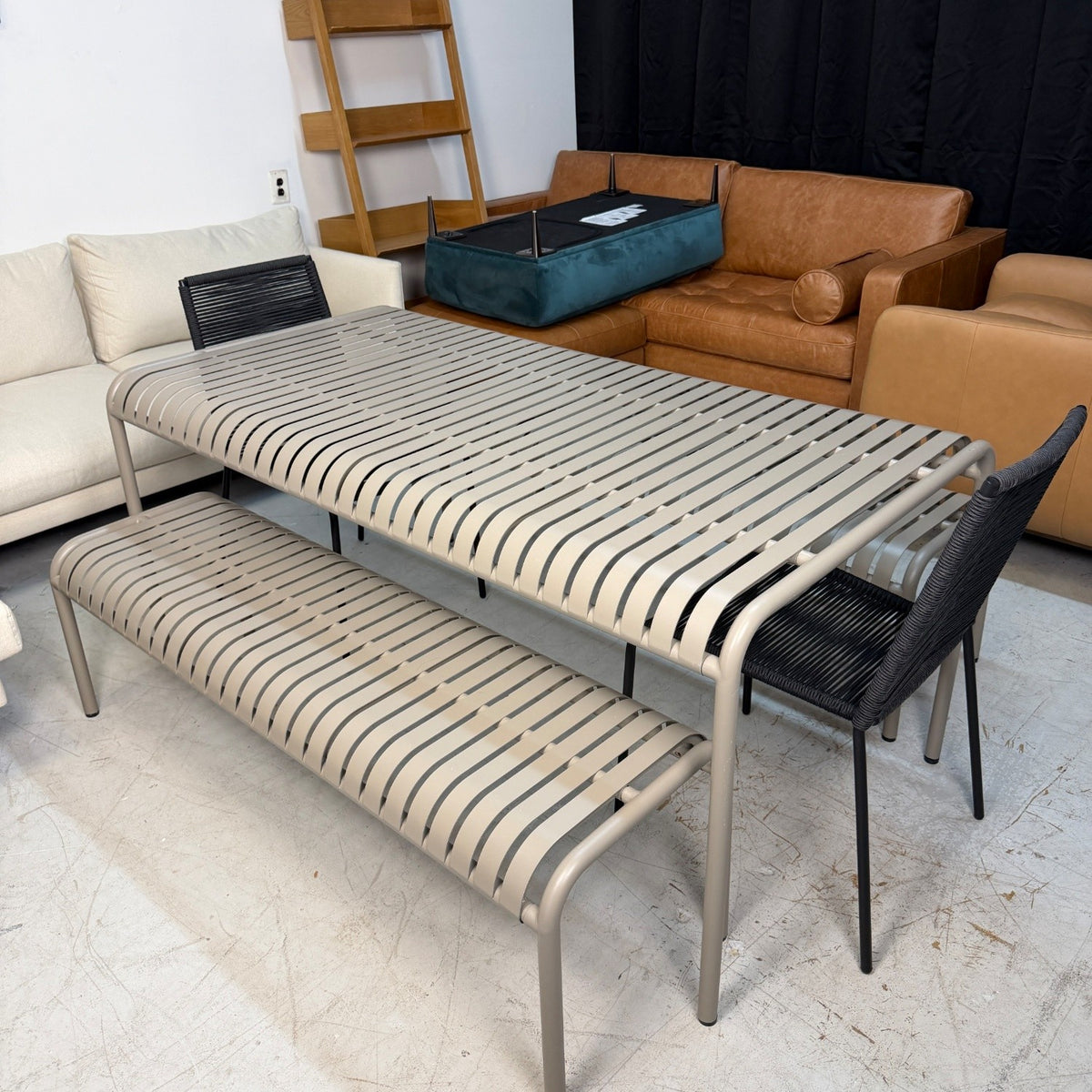 Article "Sarek" 67" Outdoor Dining Table + 2 Benches