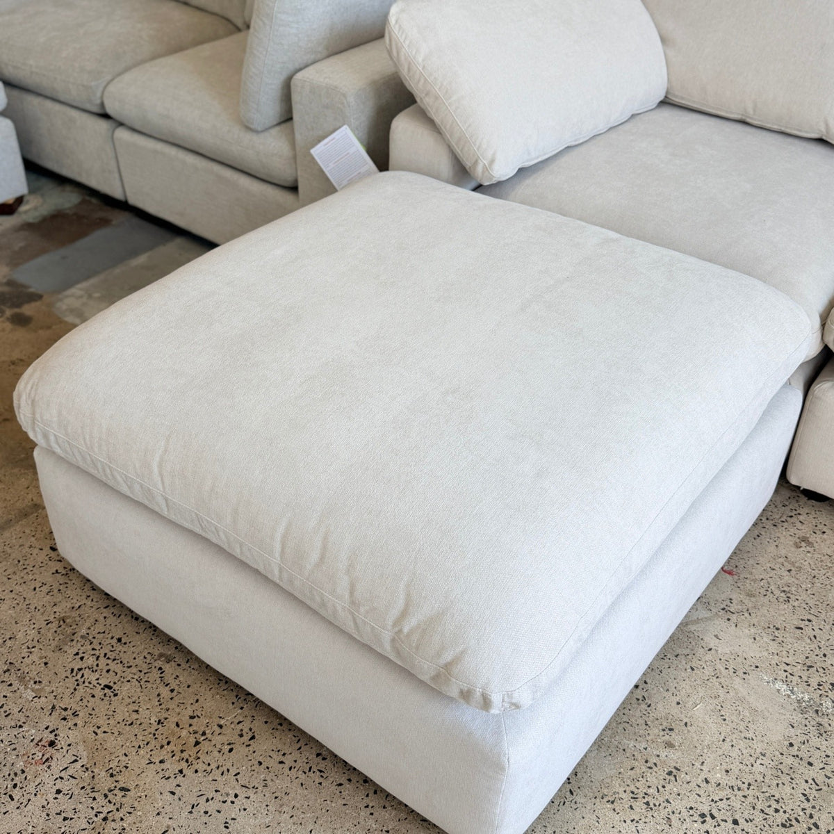 Beige Modular Cloud Couch