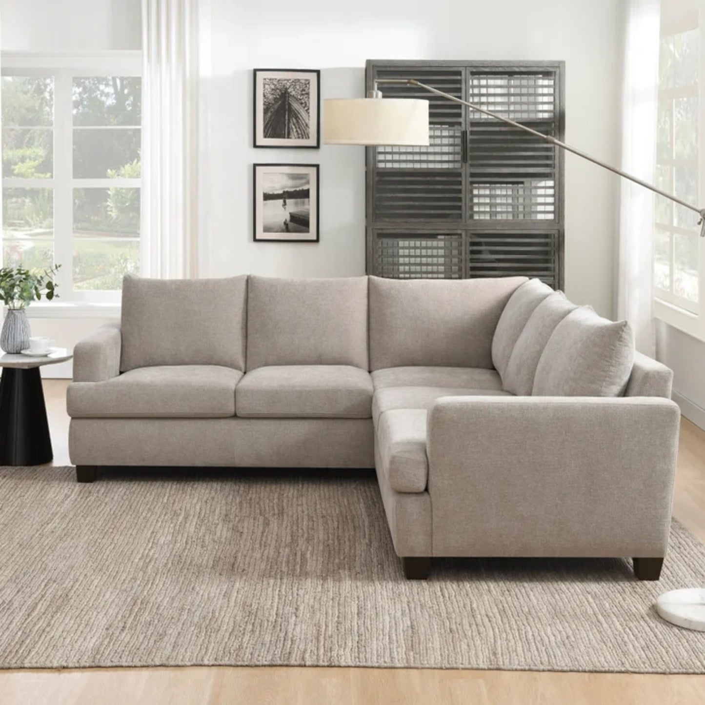 Gray Sonia Fabric Sectional