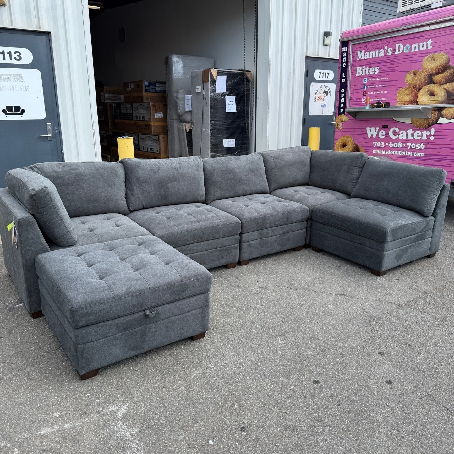 Grey Thomasville Tisdale Modular Sectional