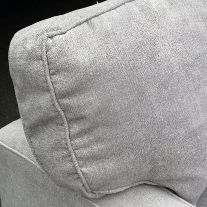 Grey Sectional With Cuddler