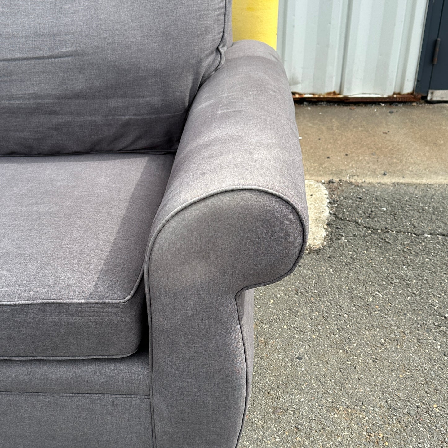 Grey Pottery Barn L Shaped Sectional
