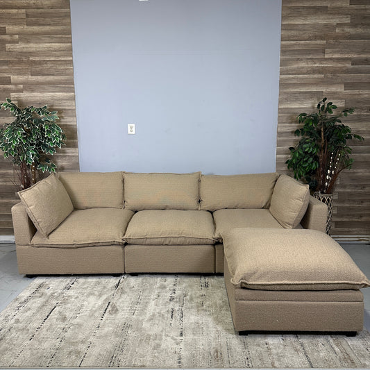 Albany Park "Fawn" With Storage Ottoman