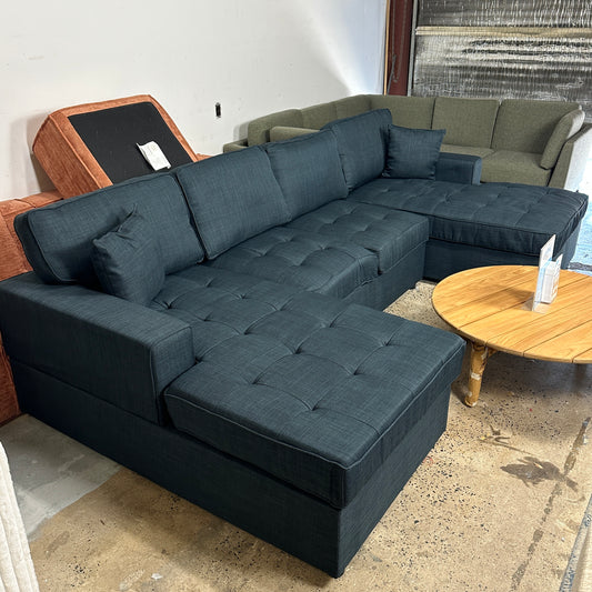 Haven Double Chaise Fabric Sectional