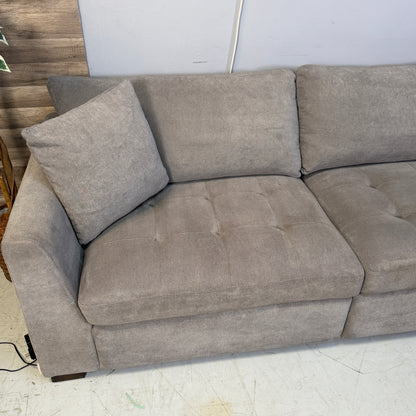 Thomasville Miles Fabric Sectional With Power Footrest