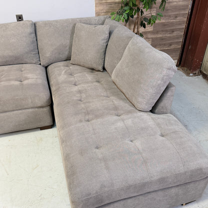 Thomasville Miles Fabric Sectional With Power Footrest