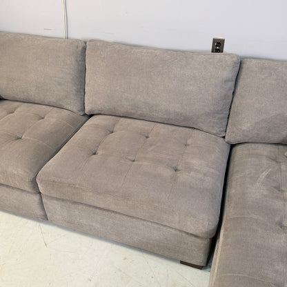 Thomasville Miles Fabric Sectional With Power Footrest