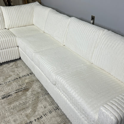 Milk 119”x93” Corduroy Sectional (no ottoman)