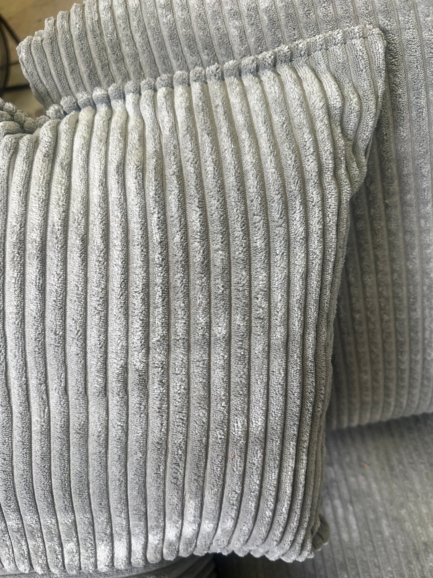 Furnica Grey Corduroy Sectional