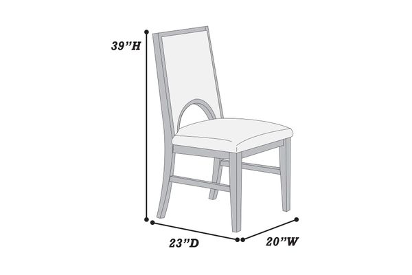 Midnight Round Dining Table W/ 4 Chairs