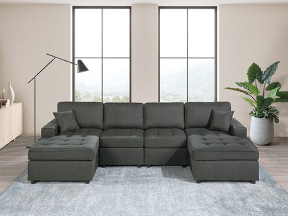 Haven Double Chaise Fabric Sectional
