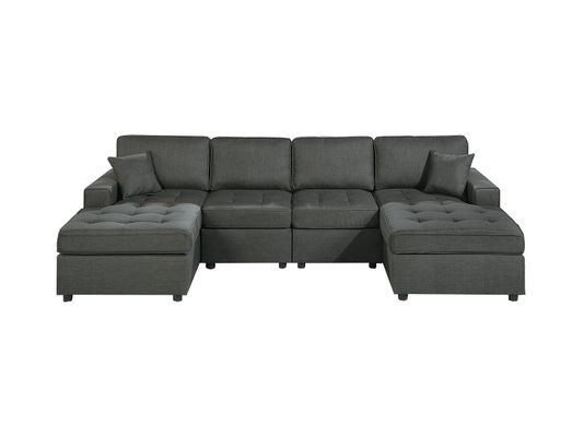 Haven Double Chaise Fabric Sectional