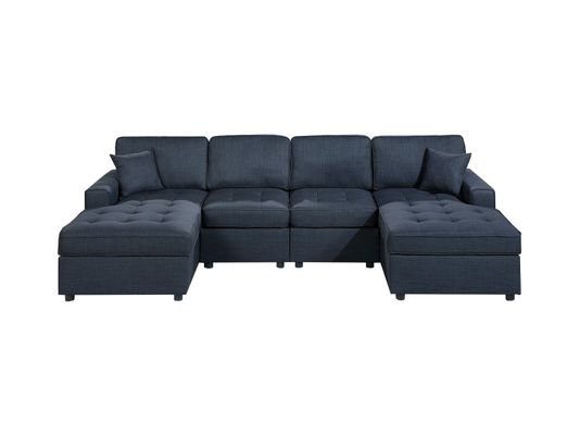 Haven Double Chaise Fabric Sectional