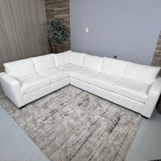 Milk 119”x93” Corduroy Sectional (no ottoman)