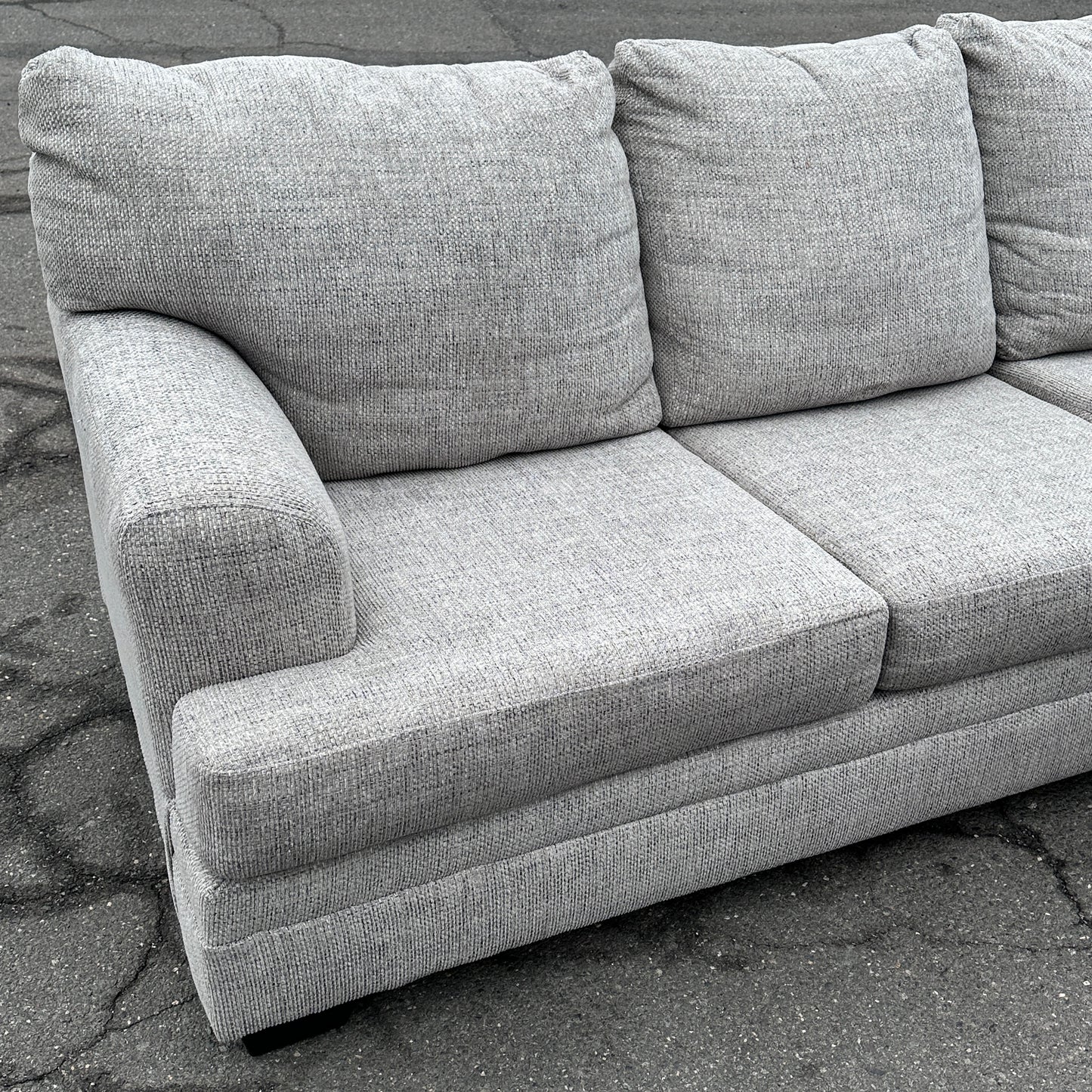 Grey 2-Piece Reversible Sectional