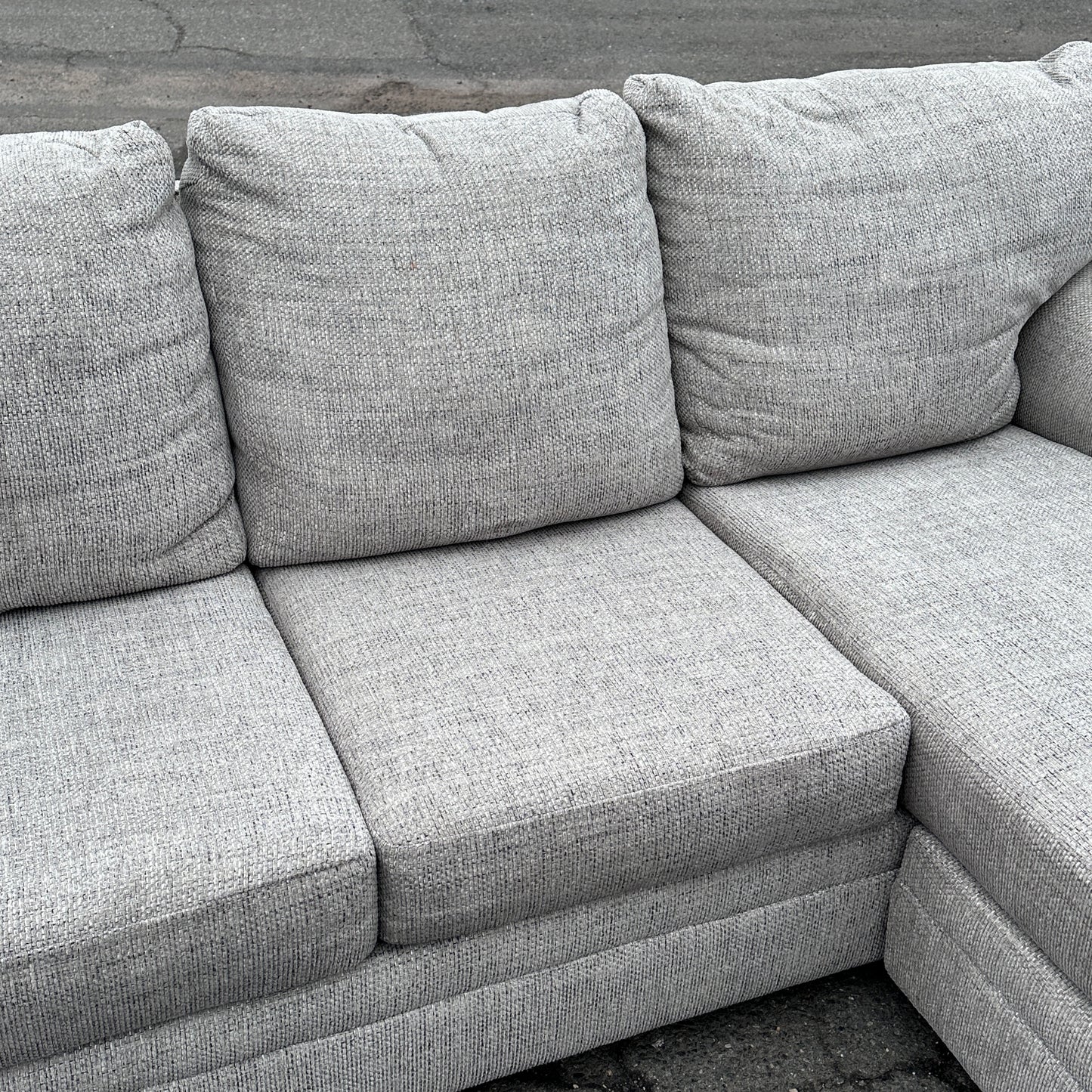 Grey 2-Piece Reversible Sectional