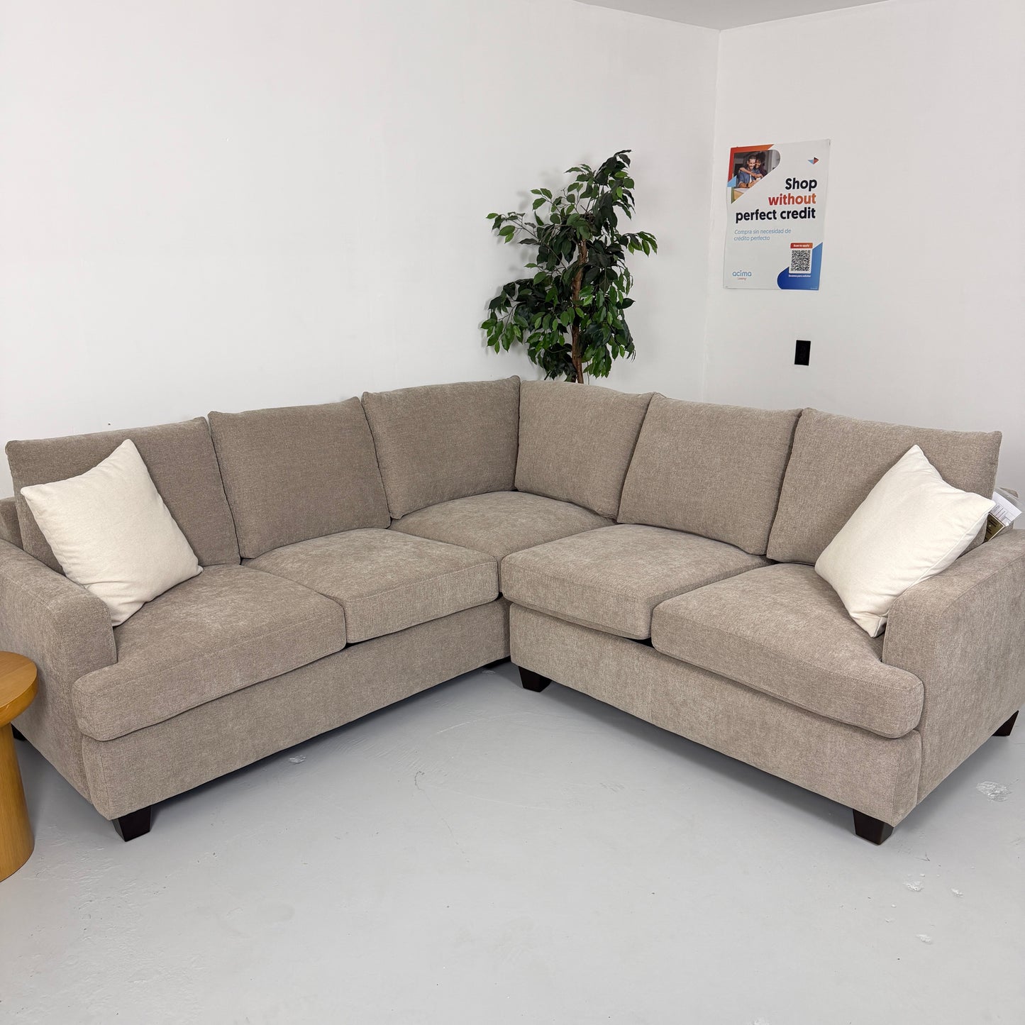 Gray Sonia Fabric Sectional