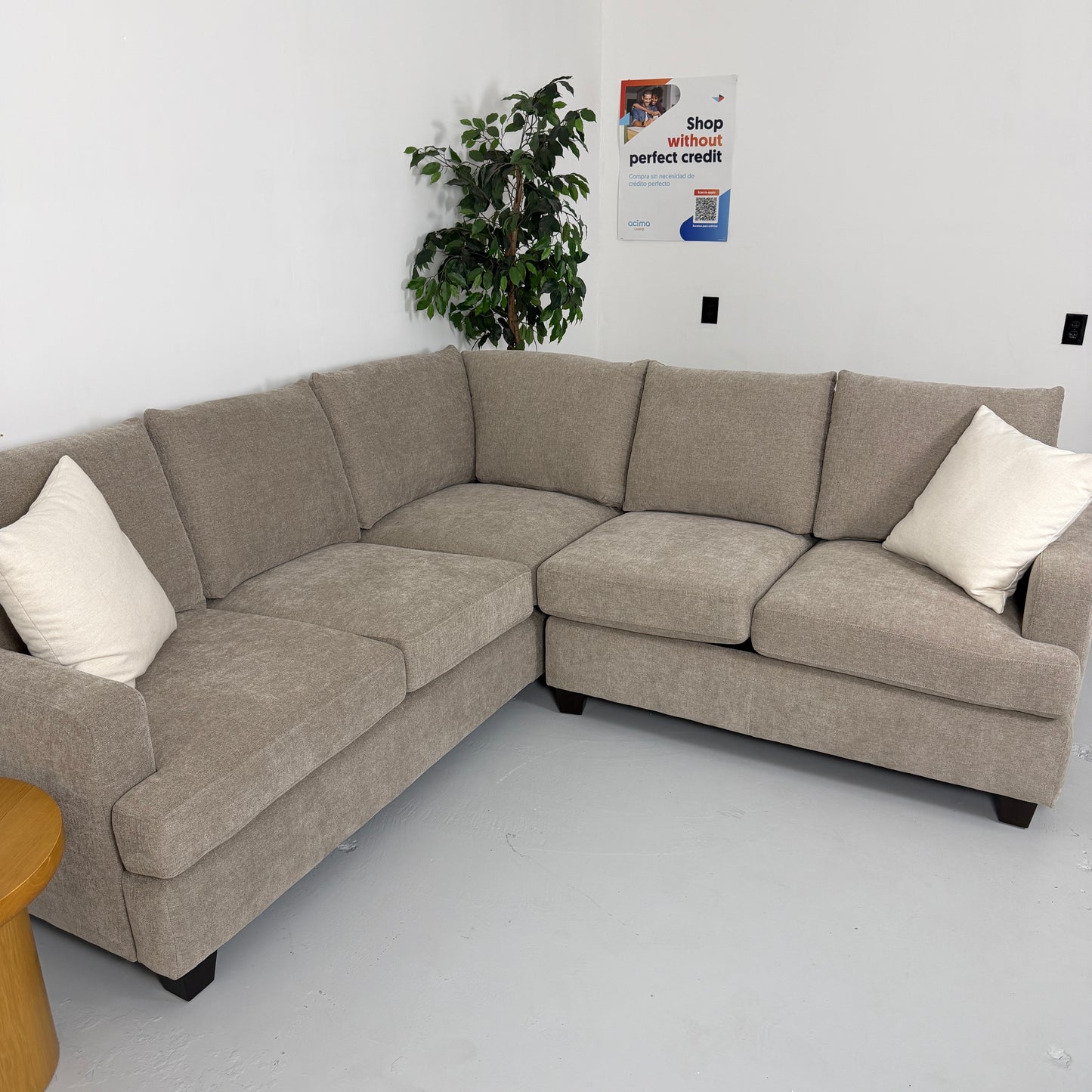 Gray Sonia Fabric Sectional