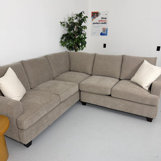Gray Sonia Fabric Sectional