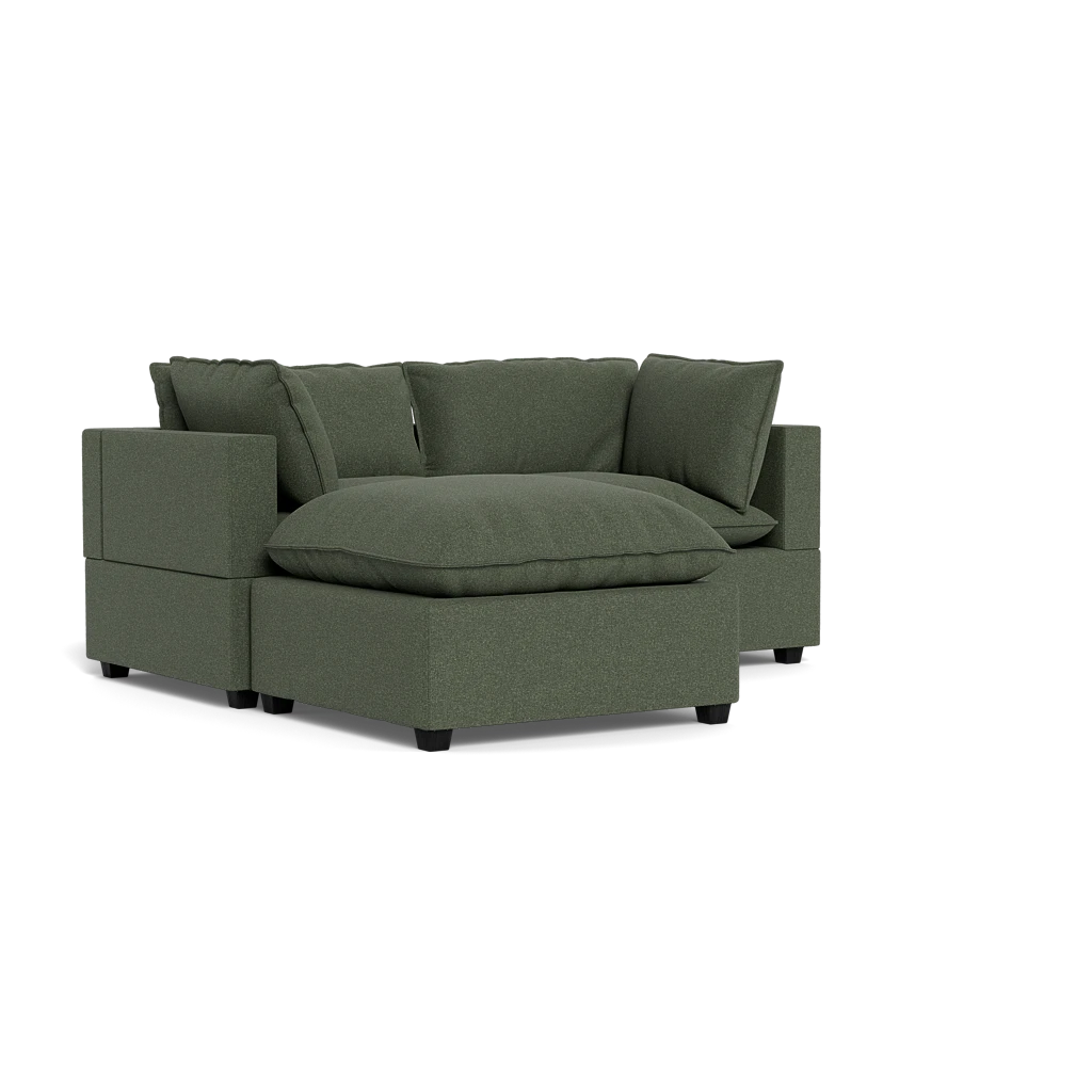 Albany Park "Spruce" 82" With Ottoman