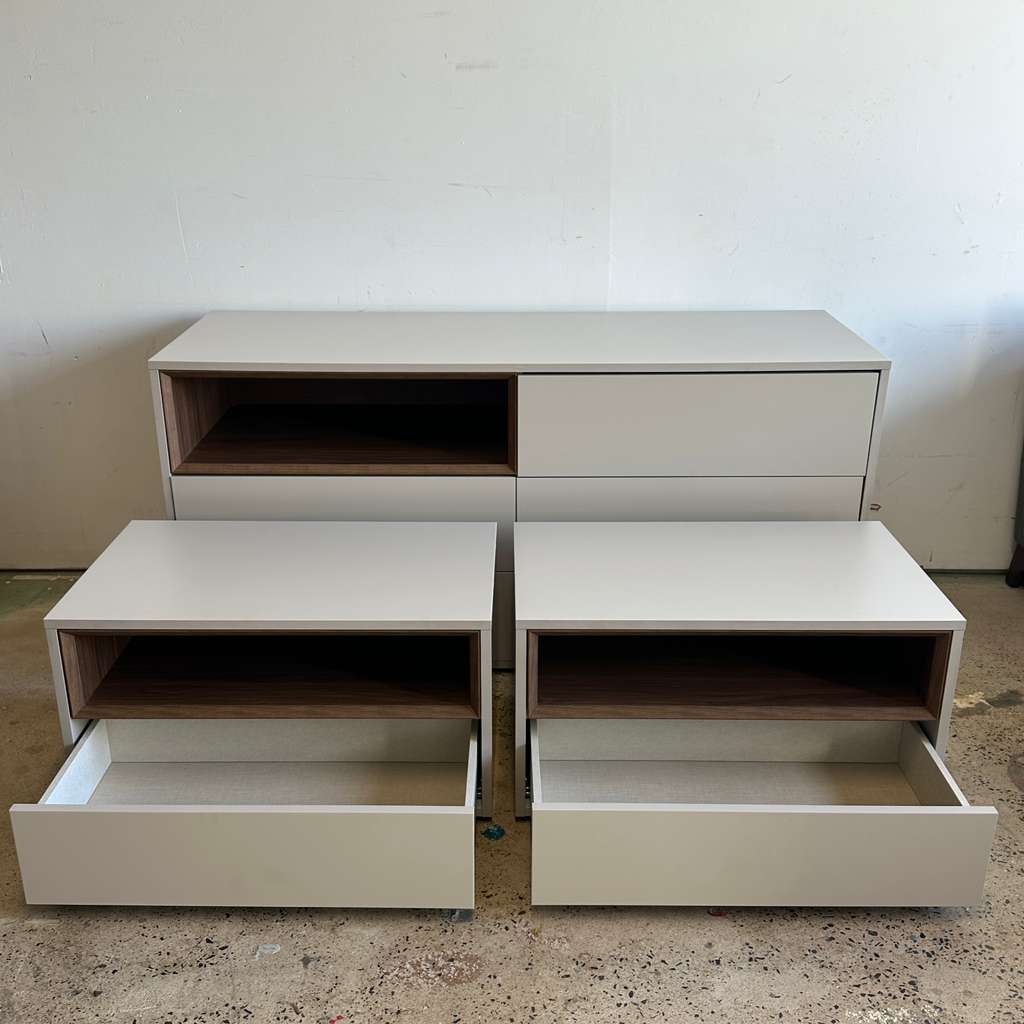 Modloft Madison Bedroom Set (2 Nightstands + 1 Dresser)