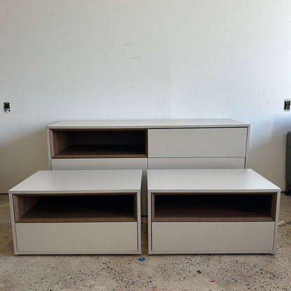 Modloft Madison Bedroom Set (2 Nightstands + 1 Dresser)