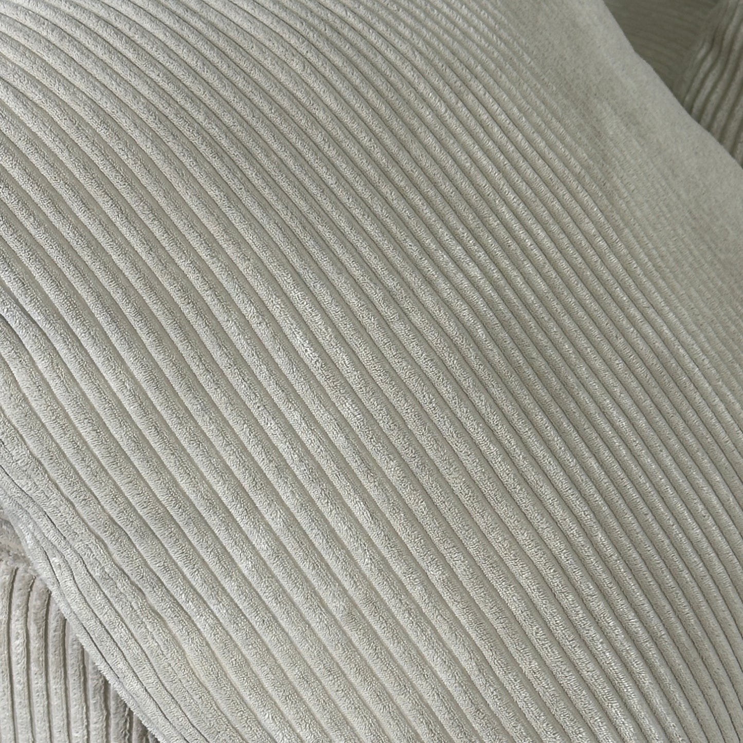 2-Piece Beige Corduroy Sectional