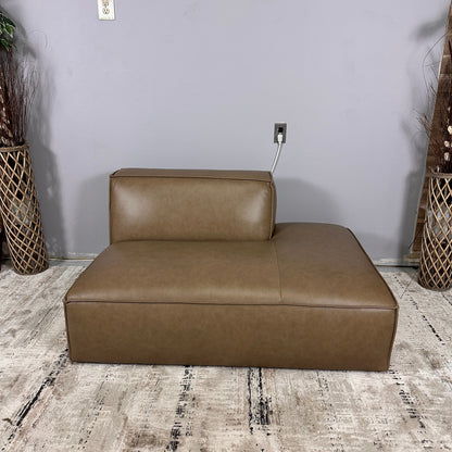 Castlery Jonathan Leather Right Chaise Sofa