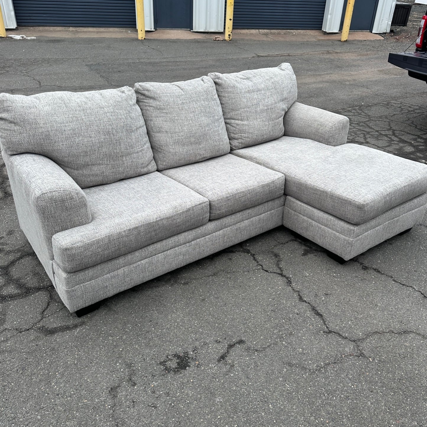 Grey 2-Piece Reversible Sectional