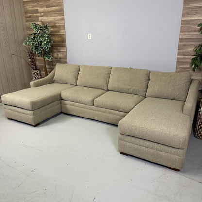 Oatmeal Double Chaise Sectional
