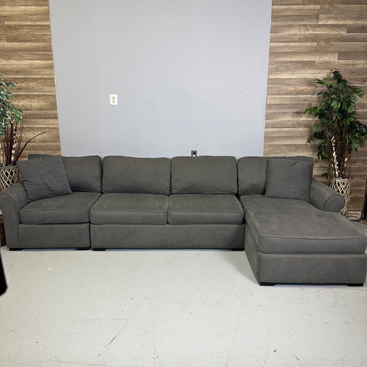 Macy’s 3-Piece Grey Sectional