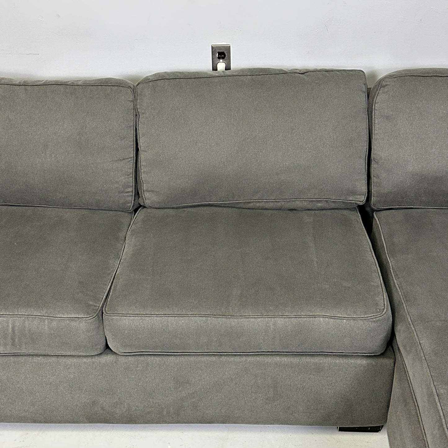 Macy’s 3-Piece Grey Sectional