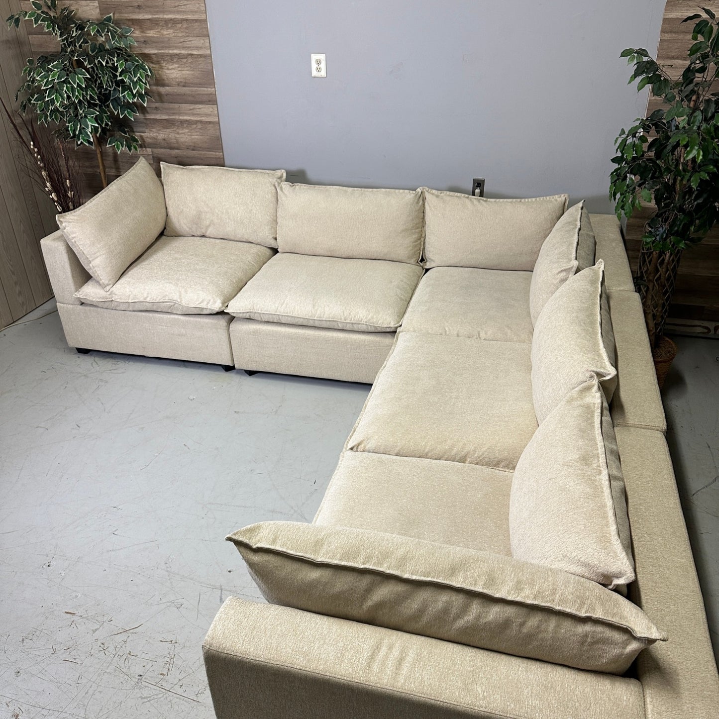 Albany Park Beige "Kova" Corner Sectional