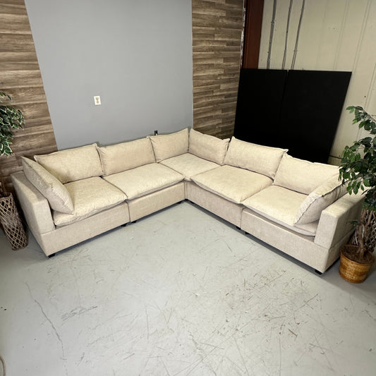 Albany Park Beige "Kova" Corner Sectional