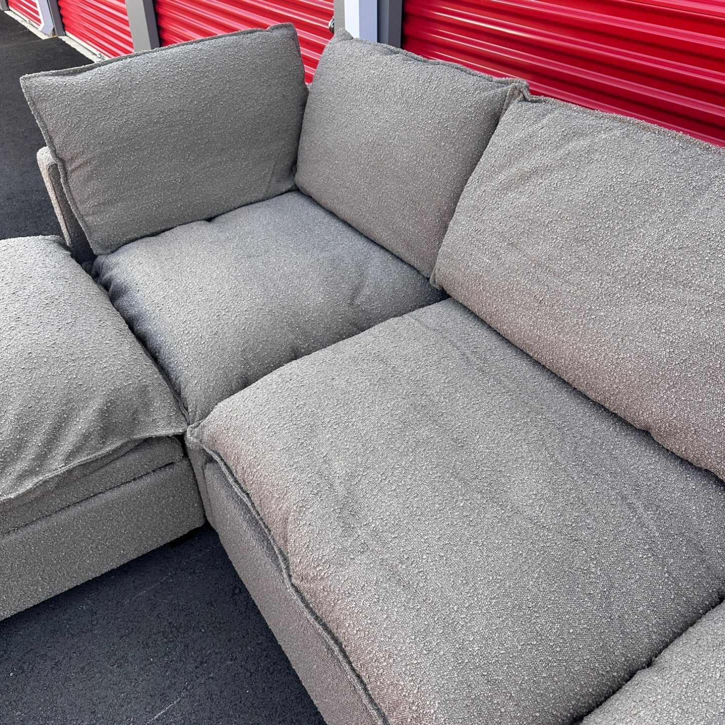 Brown Albany Park "Kova" With Storage Ottoman